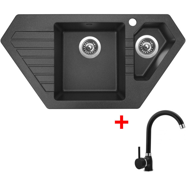 Sinks BRAVO 850.1 Granblack + Polo GR