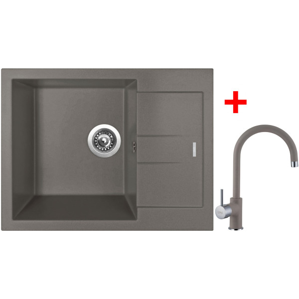 Sinks AMANDA 650 Truffle + Vitalia GR