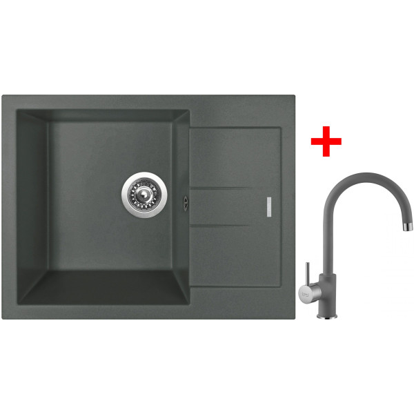 Sinks AMANDA 650 Titanium + Vitalia GR