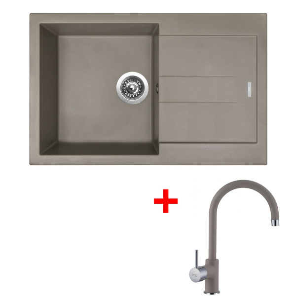Sinks AMANDA 780 Truffle + Vitalia GR