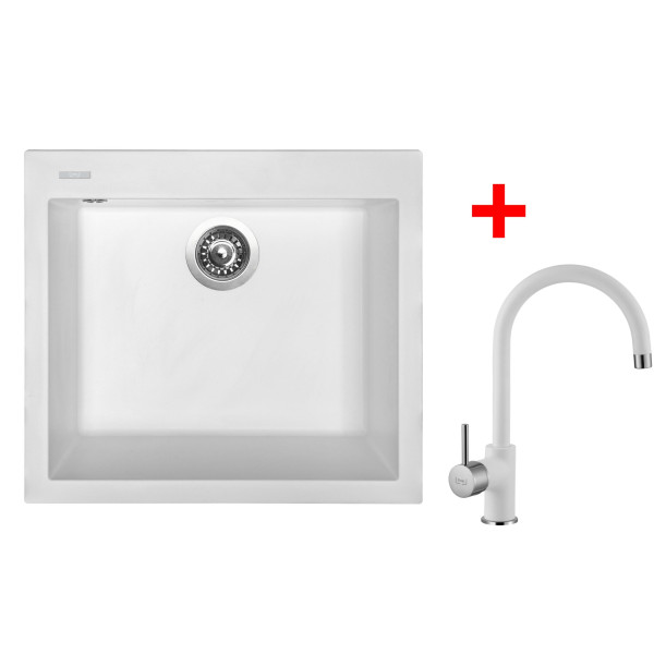 Sinks CUBE 560 Milk + Vitalia GR