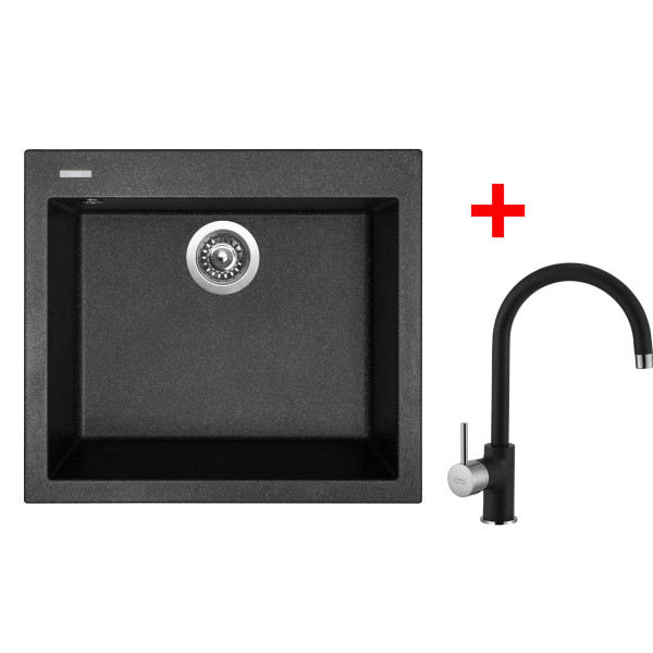 Sinks CUBE 560 Granblack + Vitalia GR