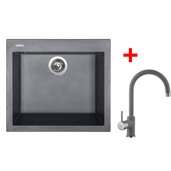 Sinks CUBE 560 Titanium + Vitalia GR