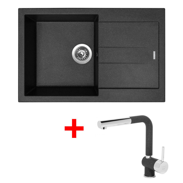 Sinks AMANDA 780 Granblack + Mix 3 P GR