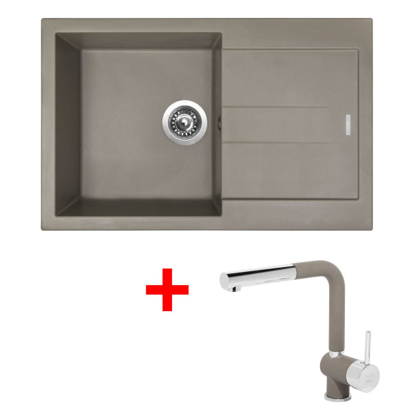 Sinks AMANDA 780 Truffle + Mix 3 P GR
