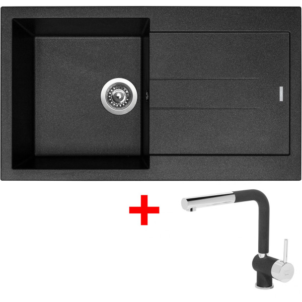 Sinks AMANDA 860 Metalblack + Mix 3 P GR