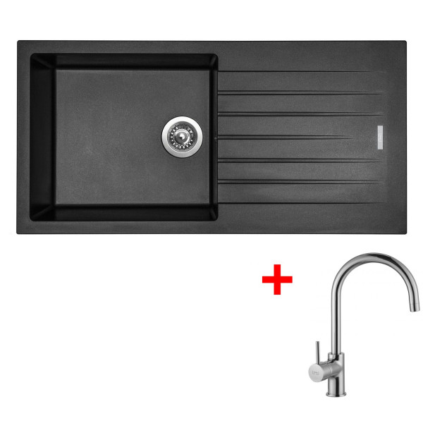 Sinks PERFECTO 1000 Metalblack + Vitalia