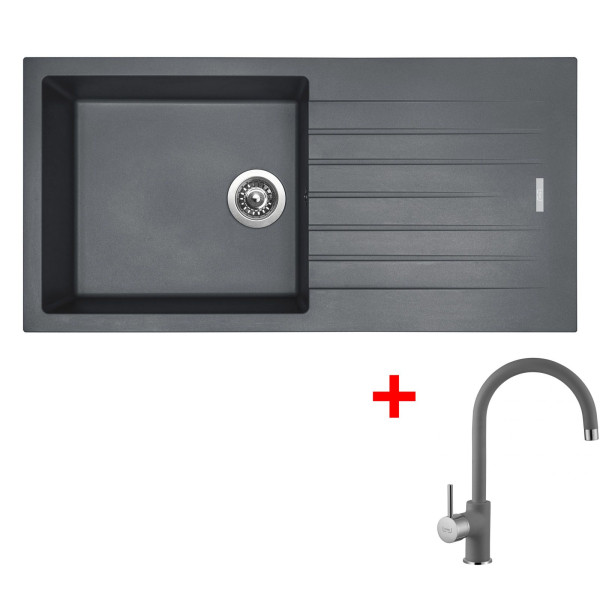 Sinks PERFECTO 1000 Titanium + Vitalia GR