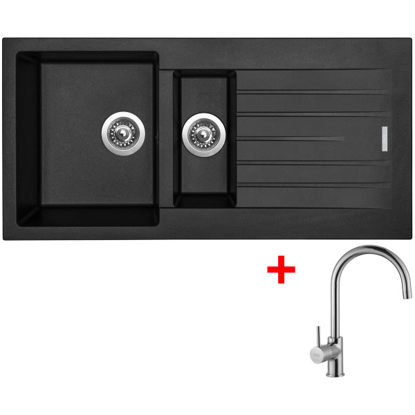Sinks PERFECTO 1000.1 Pureblack + Vitalia