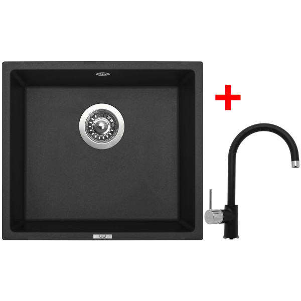 Sinks FRAME 457 Pureblack + Vitalia GR