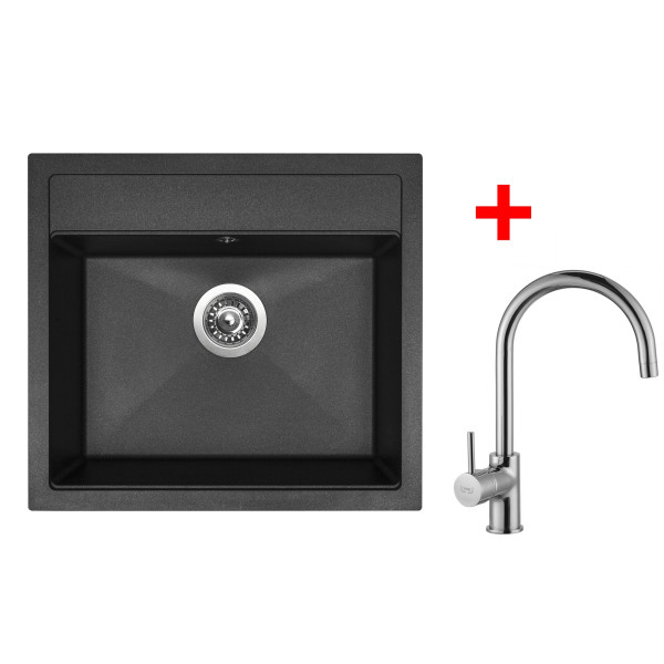 Sinks SOLO 560 Granblack + Vitalia