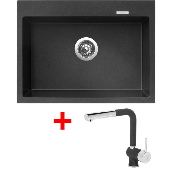 Sinks MAXIMO 680 Metalblack + Mix 3 P GR