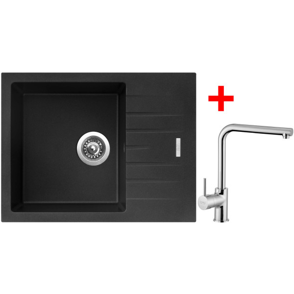 Sinks PERFECTO 650 Metalblack + Elka