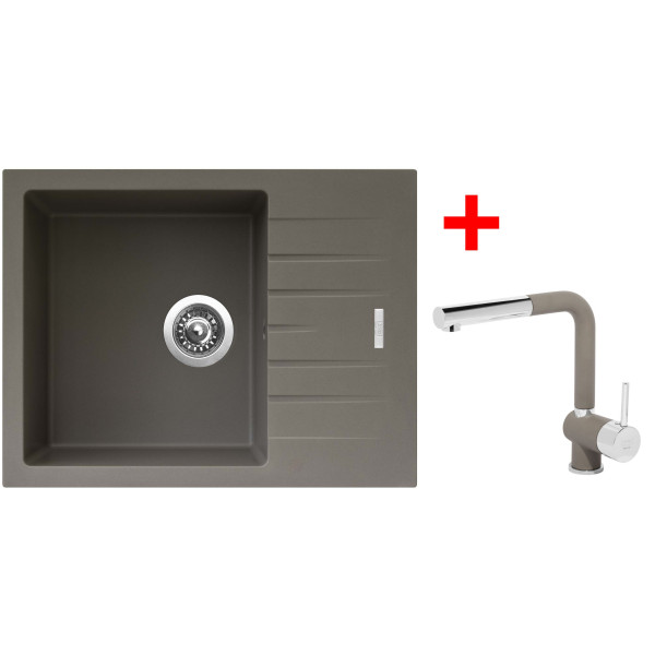 Sinks PERFECTO 650 Truffle + Mix 3 P GR