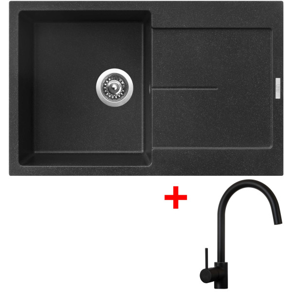 Sinks ULTIMA 790 Granblack + Vitalia černá matná