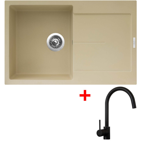 Sinks ULTIMA 790 Sahara + Vitalia černá matná