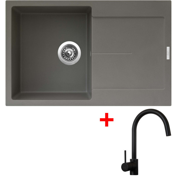 Sinks ULTIMA 790 Truffle + Vitalia černá matná