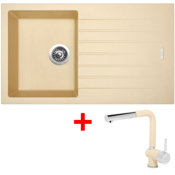 Sinks PERFECTO 860 Sahara + Mix 3 P GR