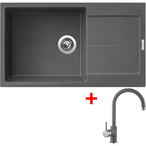 Sinks ULTIMA 860 XXL Titanium + Vitalia GR