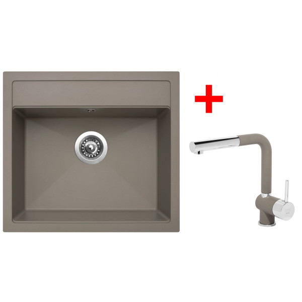 Sinks SOLO 560 Truffle + Mix 3 P GR
