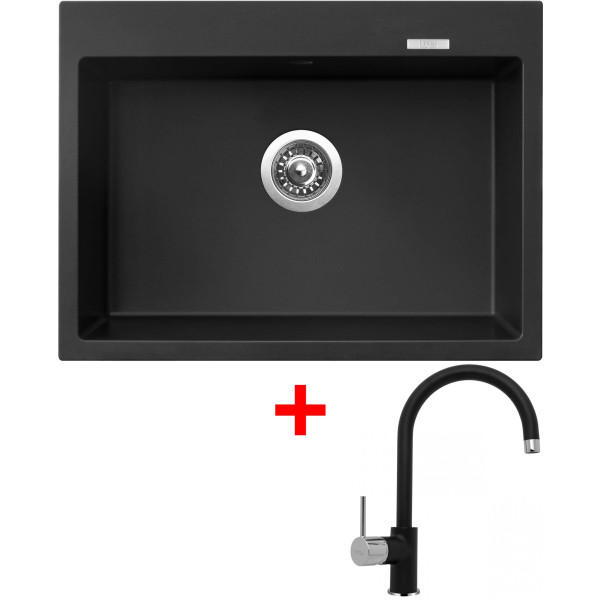 Sinks MAXIMO 680 Pureblack + Vitalia GR