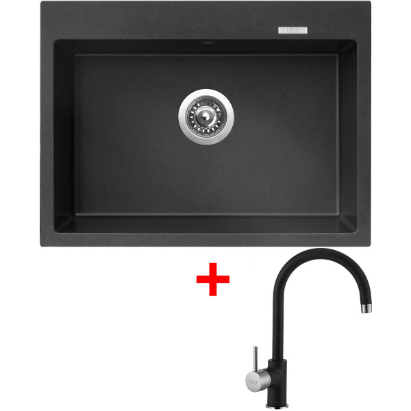 Sinks MAXIMO 680 Metalblack + Vitalia GR