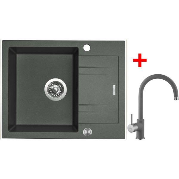 Sinks LINEA 600 XC Titanium + Vitalia GR