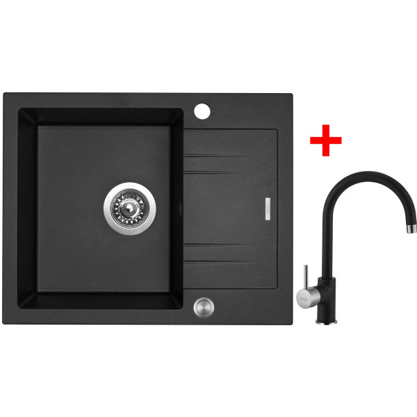 Sinks LINEA 600 XC Metalblack + Vitalia GR