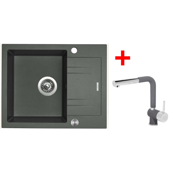 Sinks LINEA 600 XC Titanium + Mix 3 P GR