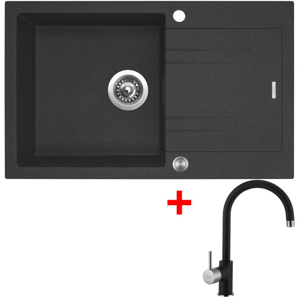 Sinks LINEA 780 XC Granblack + Vitalia GR
