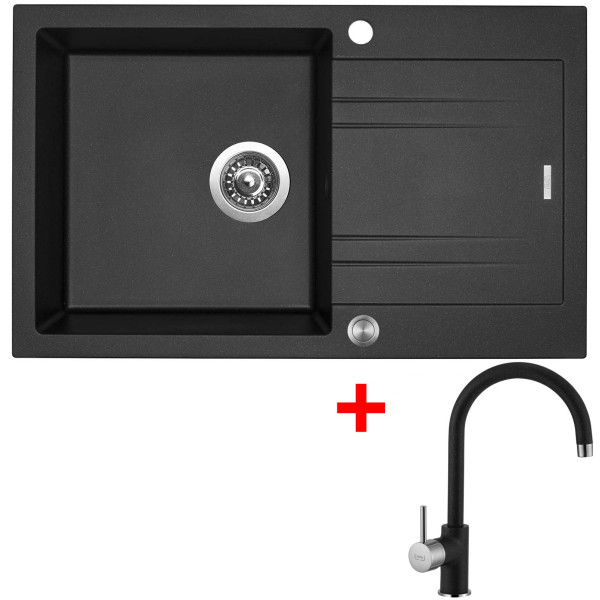 Sinks LINEA 780 XC Metalblack + Vitalia GR