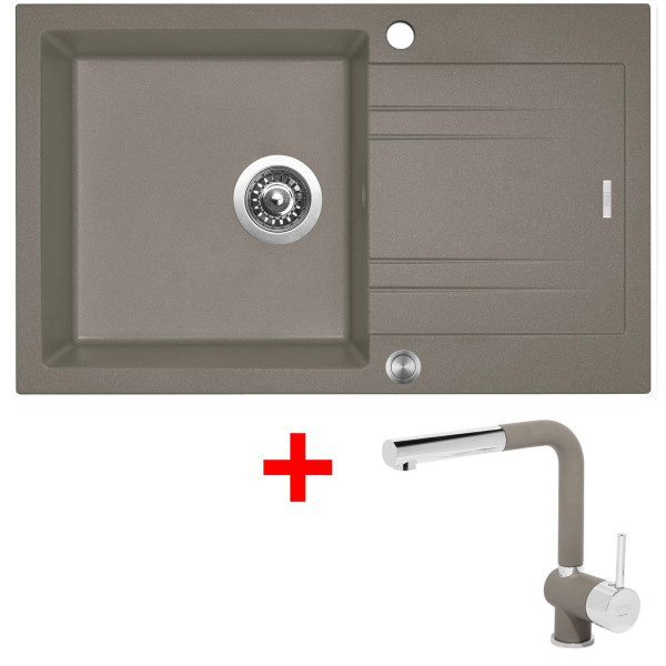 Sinks LINEA 780 XC Truffle + Mix 3 P GR