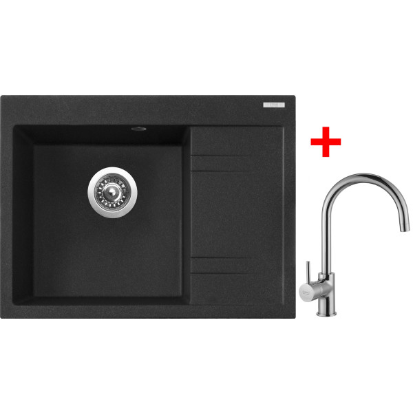 Sinks RIM 650 L Granblack + Vitalia