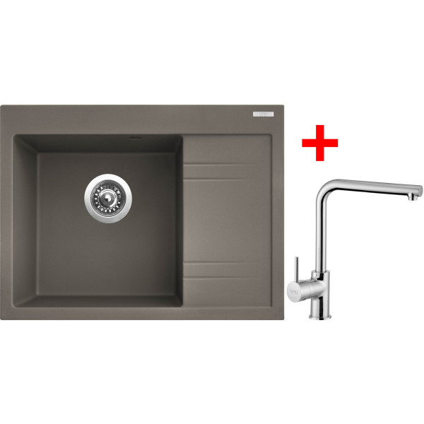 Sinks RIM 650 L Truffle + Elka