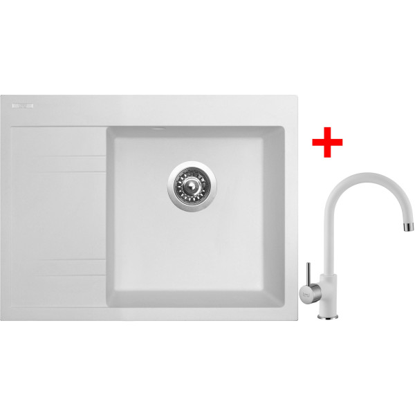Sinks RIM 650 P Milk + Vitalia GR