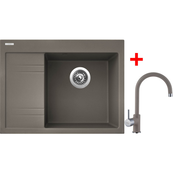 Sinks RIM 650 P Truffle + Vitalia GR