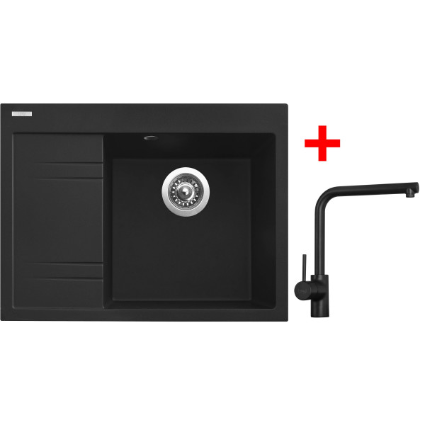 Sinks RIM 650 P Metalblack + Elka černá matná