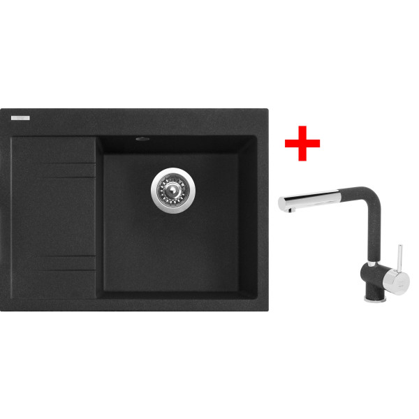 Sinks RIM 650 P Granblack + Mix 3 P GR