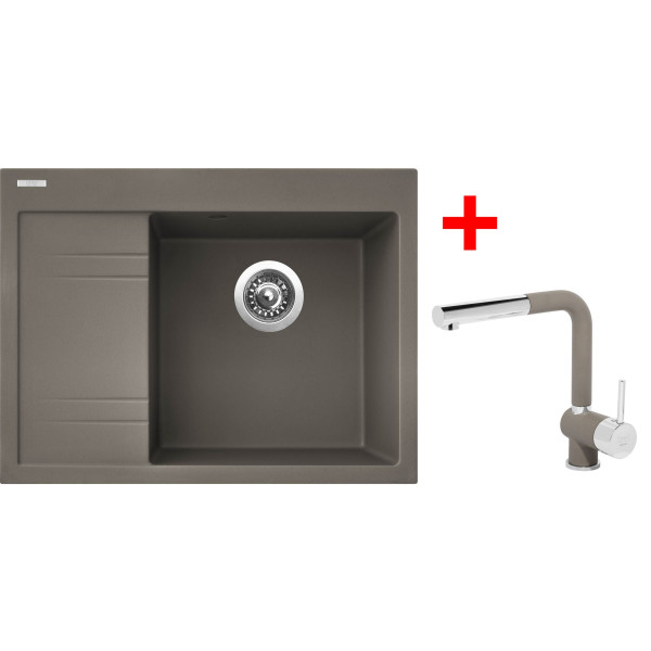Sinks RIM 650 P Truffle + Mix 3 P GR