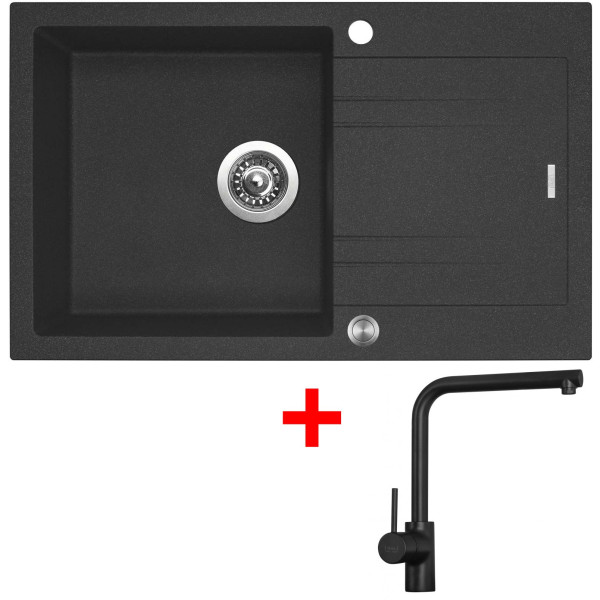 Sinks LINEA 780 XC Granblack + Elka černá matná