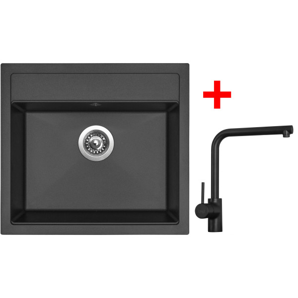 Sinks SOLO 560 Pureblack + ELKA Černá matná