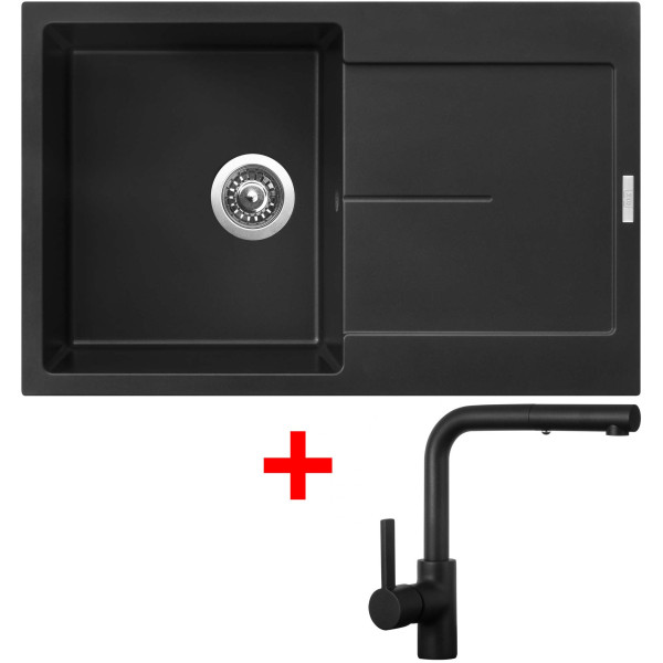 Sinks ULTIMA 790 Pureblack + ENIGMA S Černá matná