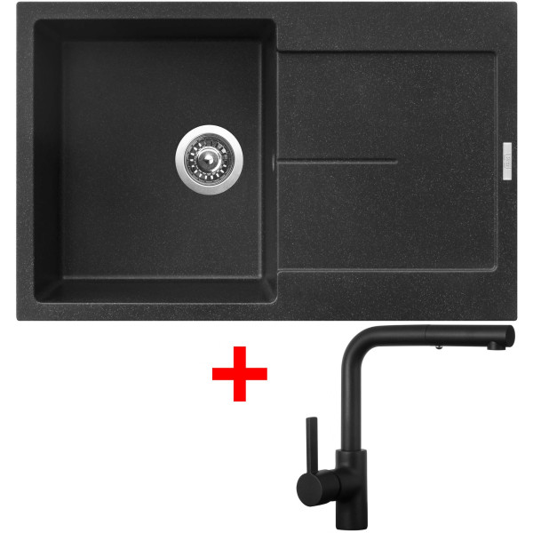 Sinks ULTIMA 790 Granblack + ENIGMA S Černá matná