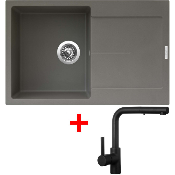 Sinks ULTIMA 790 Truffle + ENIGMA S Černá matná