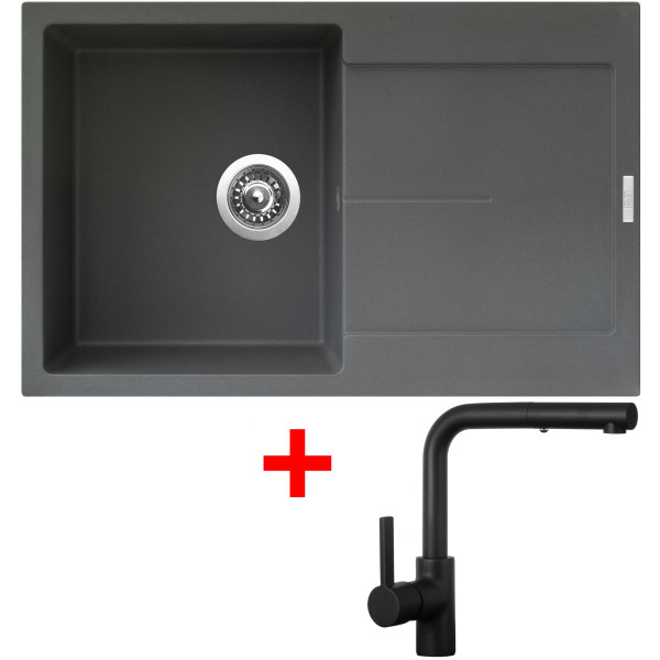 Sinks ULTIMA 790 Titanium + ENIGMA S Černá matná