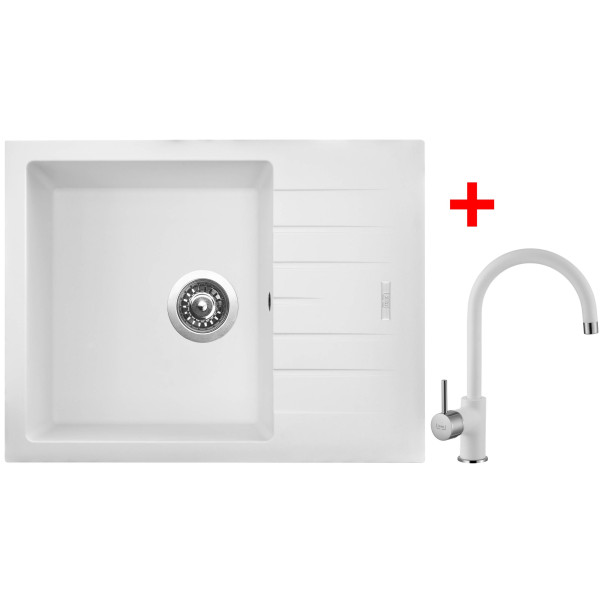 Sinks PERFECTO 650 Milk + VITALIA GR