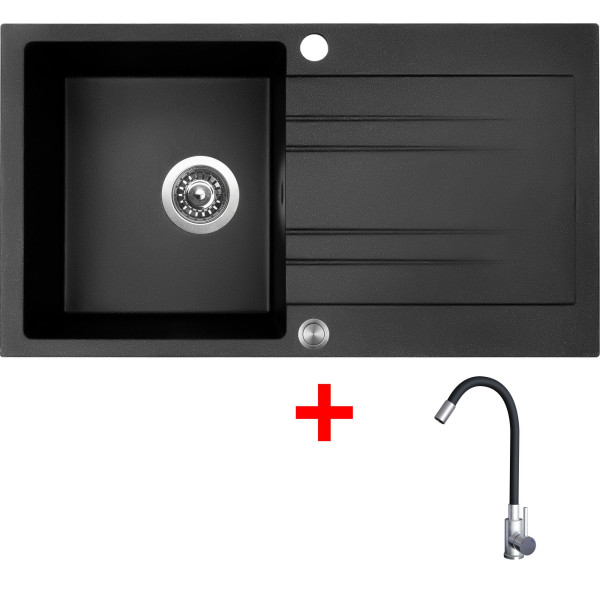 Sinks RAPID 780 XC Granblack + Elasta nerez/černá