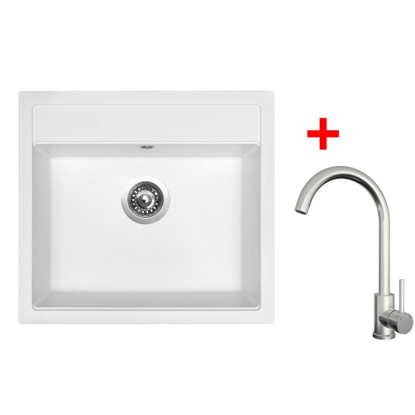 Sinks SOLO 560 Milk + ARCO celonerezová