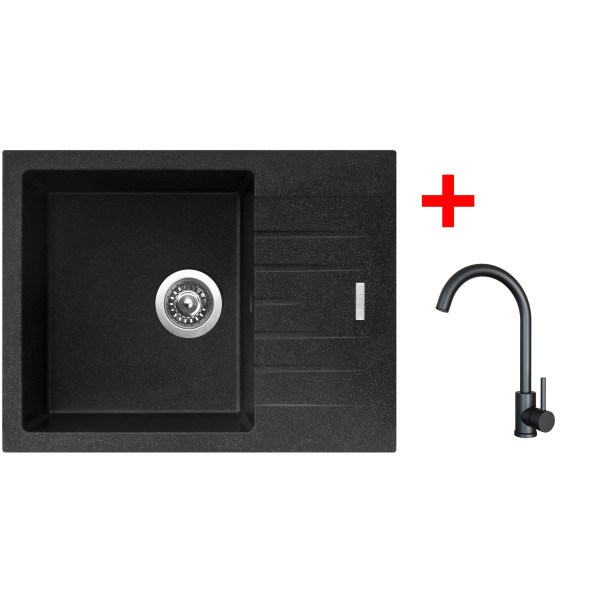 Sinks PERFECTO 650 Granblack + ARCO černá matná