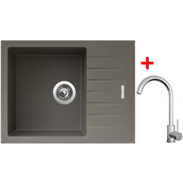 Sinks PERFECTO 650 Truffle + ARCO celonerezová